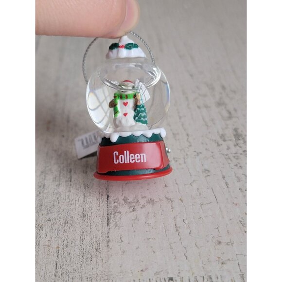 Mini snowglobe Colleen snowman ornament Xmas - Picture 2 of 7